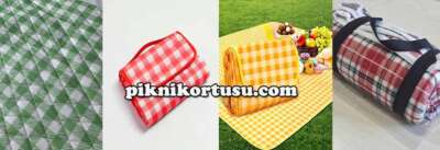 su geçirmez potikareli çantalı piknik örtüsü